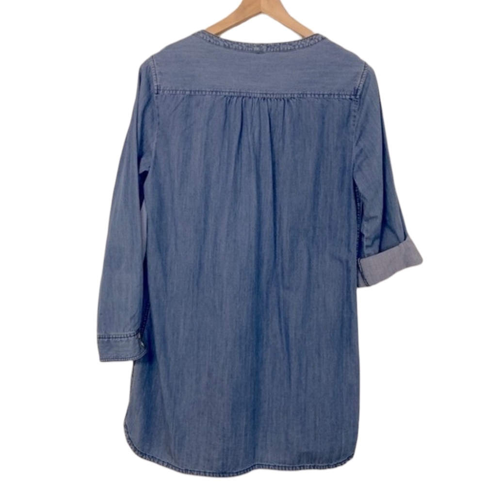 Express | Denim Long Sleeve Dress - Picture 2 of 8